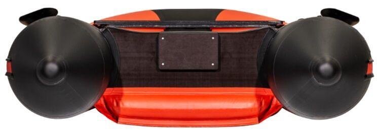 Лодка Таймень NX 2800 НДНД, 2800*1420*400 мм., цвет: красный-черный фото 7