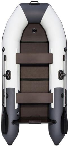 Лодка Таймень NX 2850 киль, слань , 2850*1320*400 мм., цвет: серый-графит фото 3