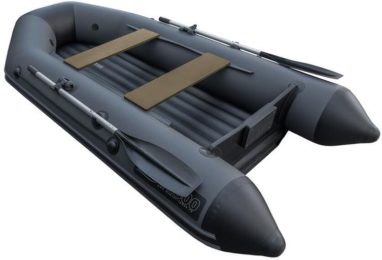 Лодка Аква 2800 НДНД, 2800*1320*360 мм., цвет: графит-черный фото 4