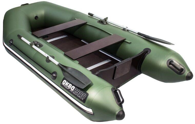 Лодка Аква 2900 СК, 2900*1420*400 мм., цвет: зеленый фото 4