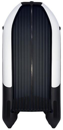 Лодка Ривьера 4300 килевое надувное дно, 4300*2000*520, цвет: серый-черный фото 2