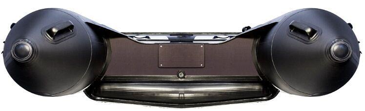 Лодка Ривьера 4300 килевое надувное дно, 4300*2000*520, цвет: серый-черный фото 6