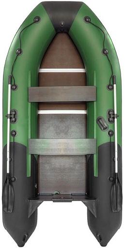 Лодка Ривьера 3400 СК Компакт, 3400*1600*460 мм., цвет: зеленый-черный фото 3