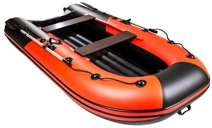 Лодка Ривьера Компакт 3200 НДНД, 3200*1500*420 мм., цвет: красный-черный фото 3
