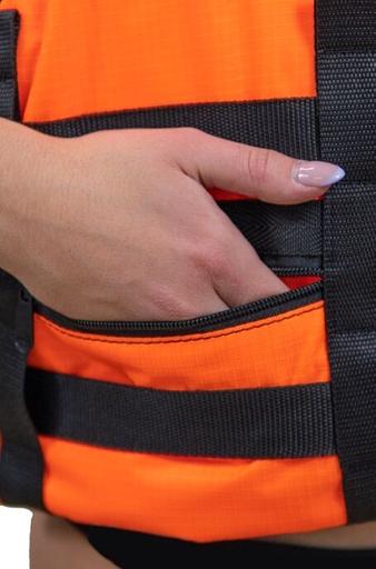 Жилет Таймень спасательный стандартный размер: XL (52-54), цвет: оранжевый фото 8