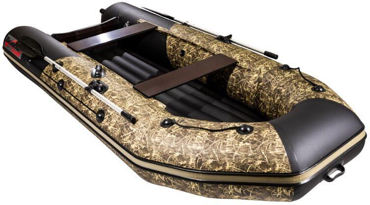 Лодка Таймень NX 3400 НДНД PRO, 3400*1600*450 мм., цвет: камуфляж фото 3