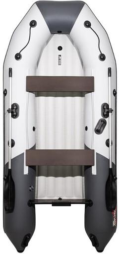 Лодка Таймень NX 3200 НДНД, 3200*1500*420 мм., цвет: серый-графит фото 1