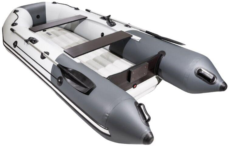 Лодка Таймень NX 3200 НДНД, 3200*1500*420 мм., цвет: серый-графит фото 4