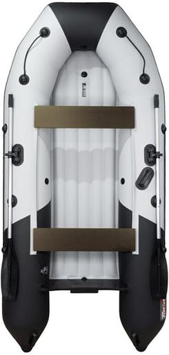 Лодка Таймень NX 3200 НДНД, 3200*1500*420 мм., цвет: серый-черный фото 3