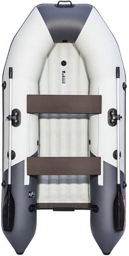 Лодка Таймень NX 2800 НДНД, 2800*1420*400 мм., цвет: серый-черный фото 3