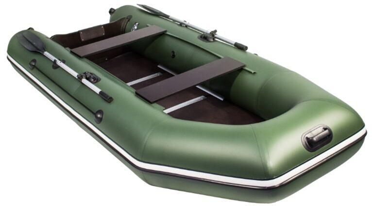 Лодка Аква 3200 СК, киль, 3200*1420*400 мм., цвет: зеленый фото 2