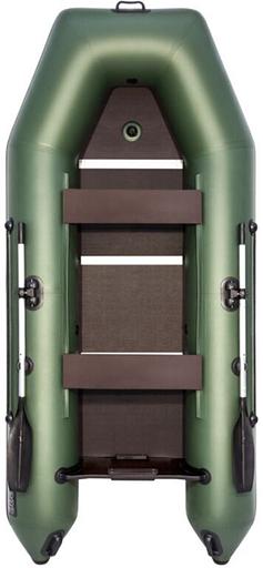 Лодка Аква 3200 СК, киль, 3200*1420*400 мм., цвет: зеленый фото 3