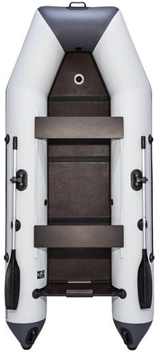 Лодка Аква 3200 слань книжка, киль, 3200*1420*400 мм., цвет: серый-графит фото 3