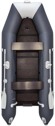 Лодка Аква 3200 слань книжка, киль, 3200*1420*400 мм., цвет: графит-серый фото 1