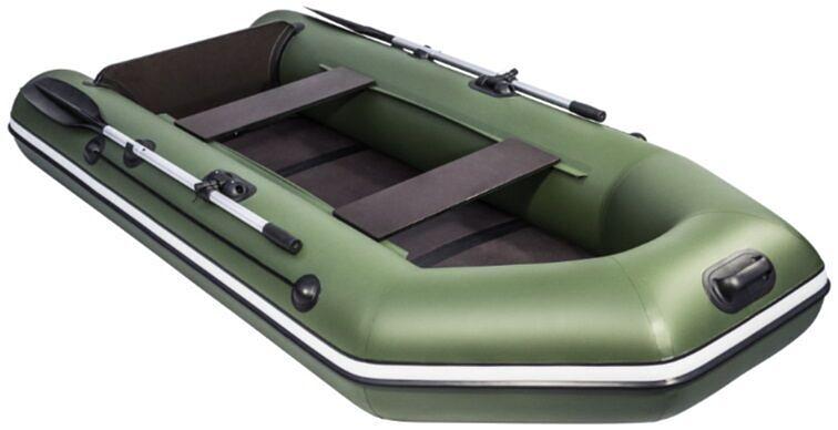 Лодка Аква 2800 слань книжка, киль, 2800*1320*360 мм., цвет: зеленый фото 3