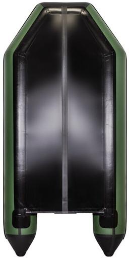 Лодка Аква 2800 слань книжка, киль, 2800*1320*360 мм., цвет: зеленый-черный фото 4