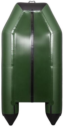 Лодка Аква 2900 слань книжка, киль, 2900*1420*400 мм., цвет: зеленый-черный фото 4