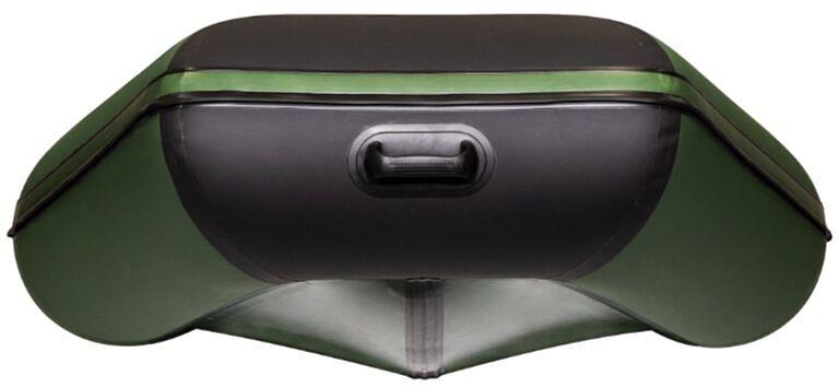 Лодка Аква 2900 слань книжка, киль, 2900*1420*400 мм., цвет: зеленый-черный фото 6