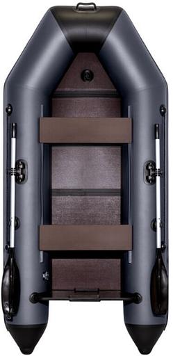 Лодка Аква 2900 слань книжка, киль, 2900*1420*400 мм., цвет: графит-черный фото 1