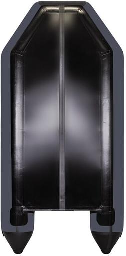 Лодка Аква 2900 слань книжка, киль, 2900*1420*400 мм., цвет: графит-черный фото 2