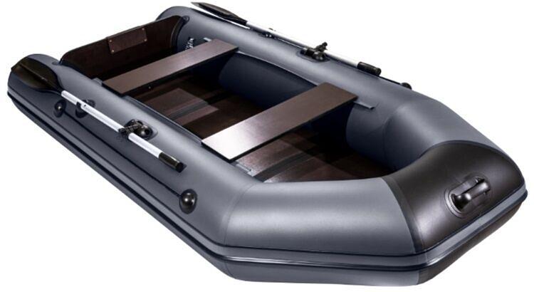 Лодка Аква 2900 слань книжка, киль, 2900*1420*400 мм., цвет: графит-черный фото 3