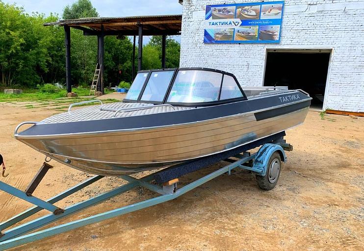 Алюминиевый катер Тактика 460, 480*180*80 см фото 2
