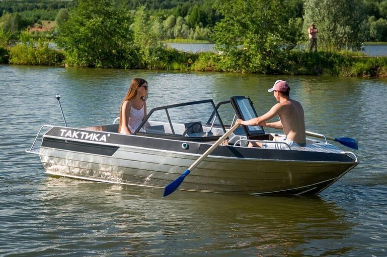Алюминиевый катер Тактика 430 DC, 450*162*77 см фото 6