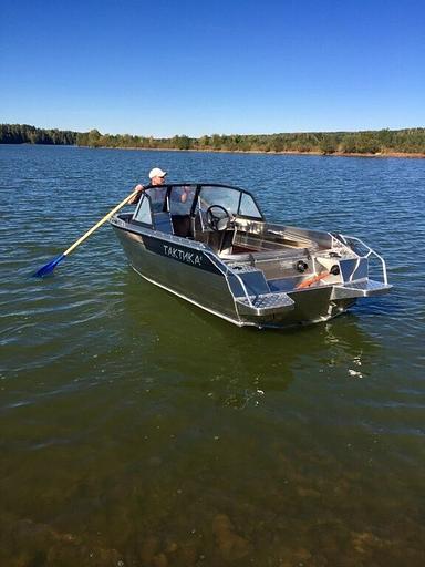 Алюминиевый катер Тактика 430 DC Lite, 458*165*81 см фото 5