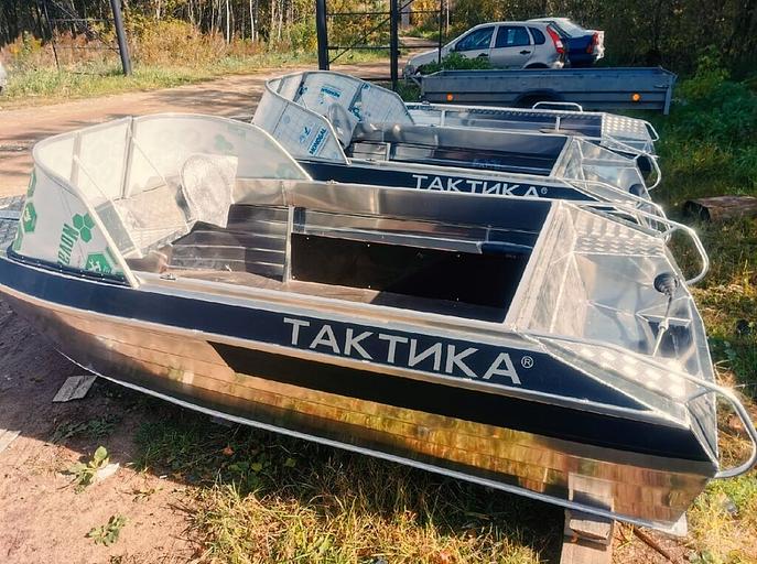 Алюминиевый катер Тактика 390, 390*150*75 см фото 10