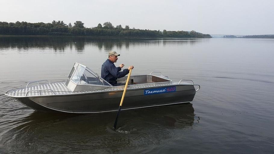 Алюминиевый катер Тактика 420, 420*160*65 см фото 4