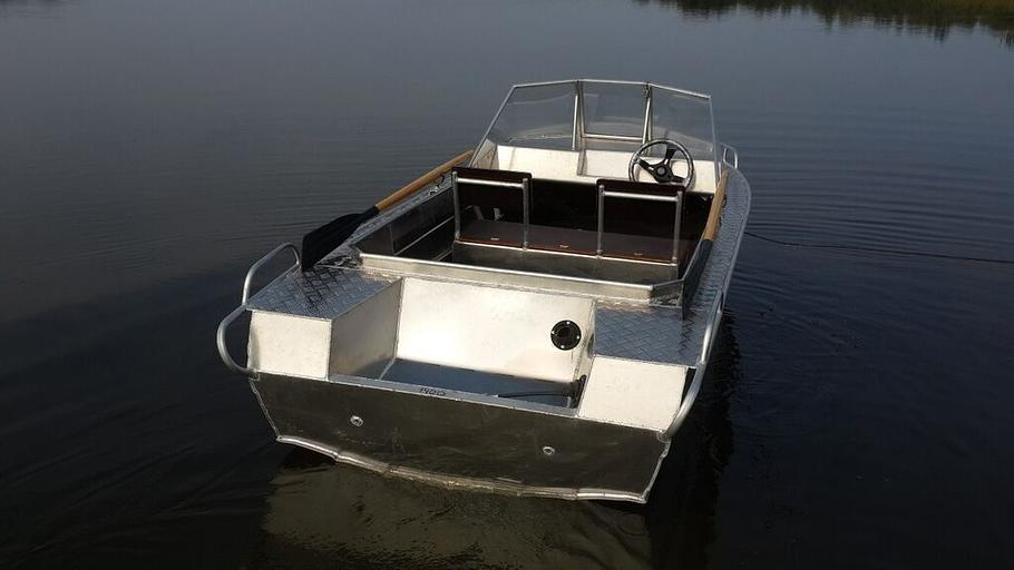 Алюминиевый катер Тактика 420, 420*160*65 см фото 5