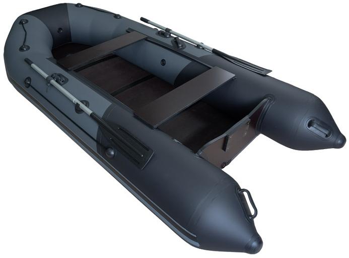 Лодка Таймень NX 3200 СКК, 3200*1500*420 мм., цвет: графит-черный фото 4