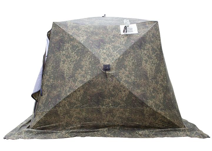 Палатка СТЭК куб 4 КМФ, выход под трубу, 250*250*200 см. фото 3