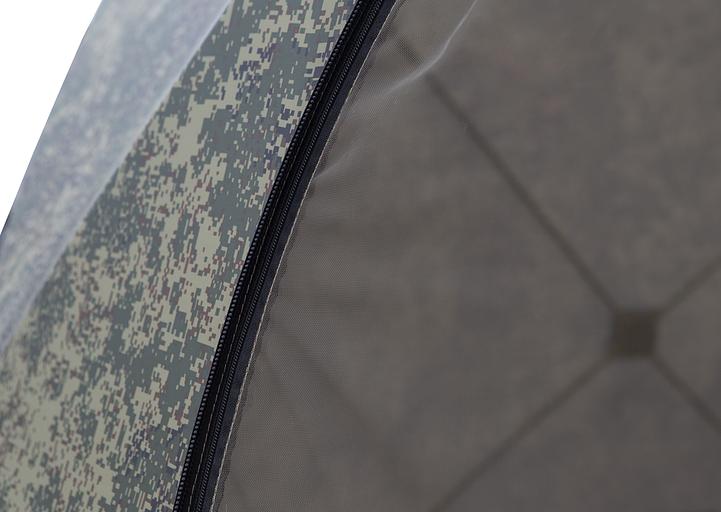 Палатка СТЭК куб 4 КМФ, выход под трубу, 250*250*200 см. фото 8