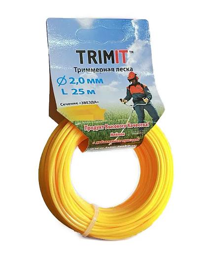 Леска для триммера и газонокосилки d 2,0мм длина 25м звезда Опт фото 1