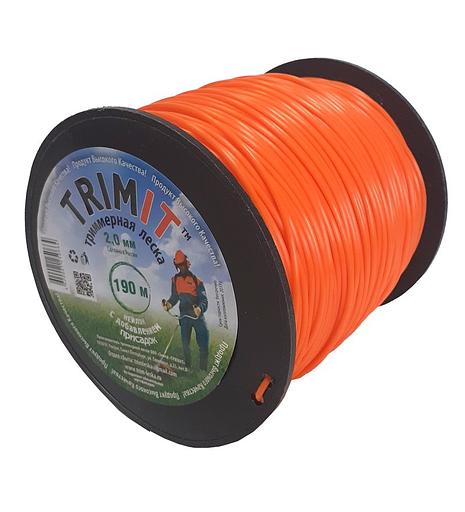 Триммерная леска на пластиковых катушках 190м 2,0мм (сечение круг) Опт фото 1
