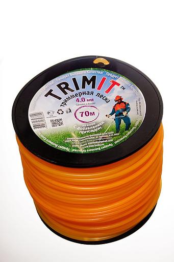 Триммерная леска на пластиковых катушках 70м 4,0мм (сечение круг) Опт фото 1