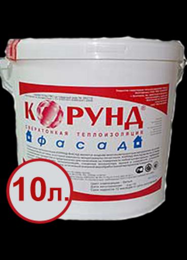 Жидкая керамическая теплоизоляция Корунд "Фасад" 10л. фото 1