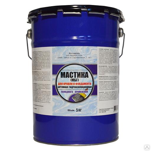 Мастика битумная МБГ 5кг фото 1