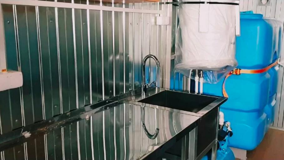 Вагон-дом столовая/кухня фото 3