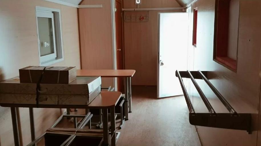 Вагон-дом столовая/кухня фото 5