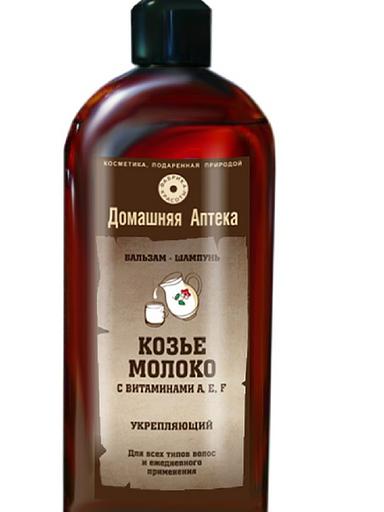 Бальзам-шампунь «Козье молоко» с витаминами А, Е, F 500 мл опт фото 1
