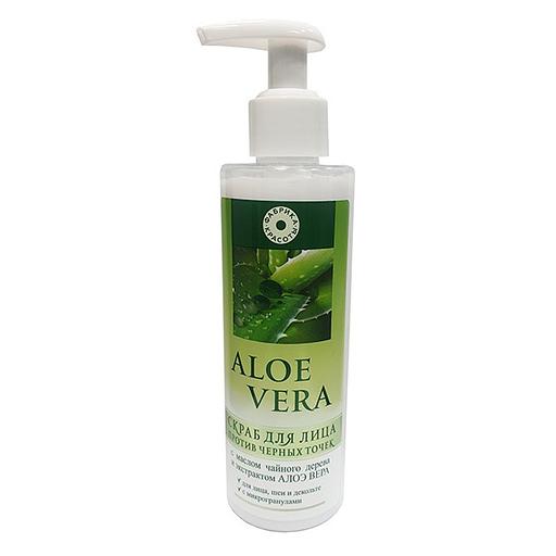 Скраб для лица против черных точек с маслом чайного дерева и экстрактом алоэ вера 200 мл опт фото 1