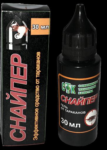 Средство от тараканов «Снайпер» 30 мл, по 48 штук в коробке (опт) фото 1