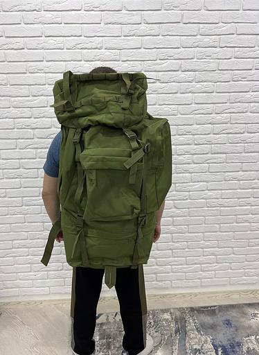 Рюкзак тактический с каркасом 100 л светло-зелёный опт фото 1