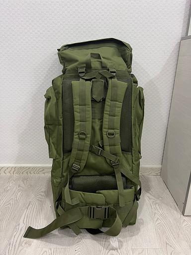Рюкзак тактический с каркасом 100 л светло-зелёный опт фото 3