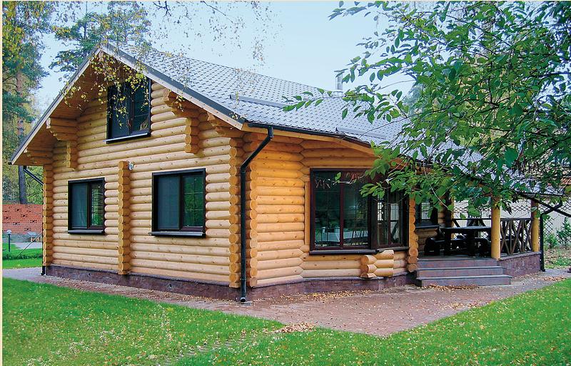 Строительство домов из оцилиндрованного бревна под ключ фото 1