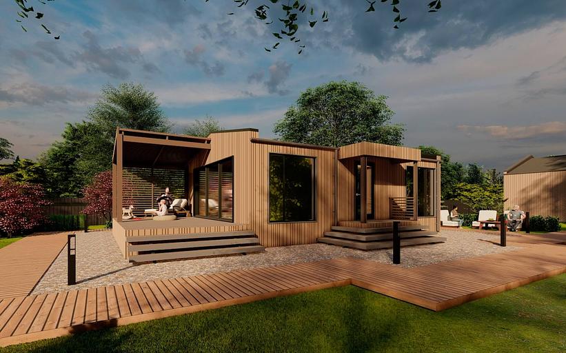 Модульный дом-баня 80 под ключ фото 1