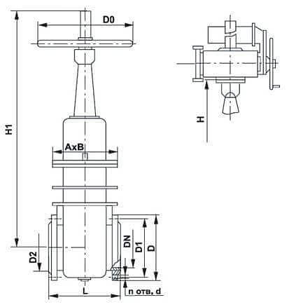 Задвижки стальные клиновые штампосварные с выдвижным шпинделем фото 4