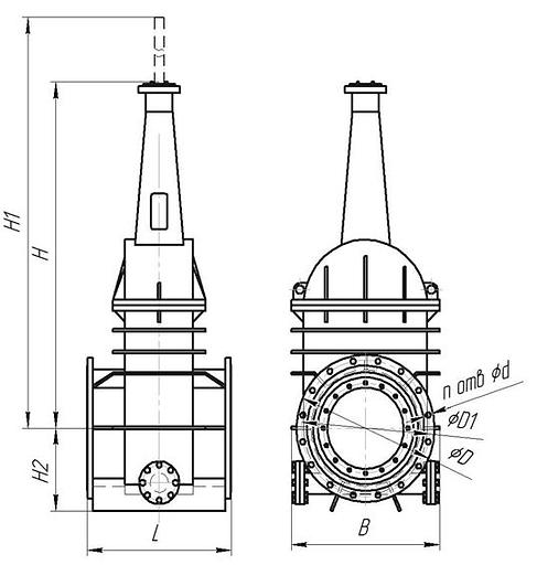 Задвижки стальные клиновые штампосварные с гуммированным клином фото 2